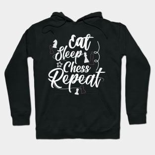 Eat Sleep Chess Repeat Chess Set Hoodie